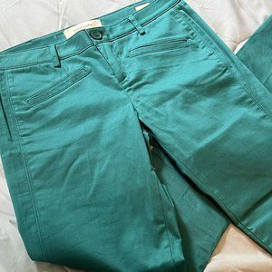 NAF NAF Paris Lille Skinny Pant Green Womens Size 6 Ankle EUC